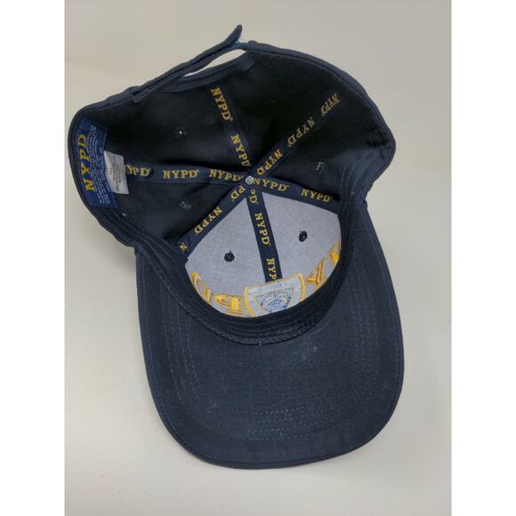 New York Police NYPD 9/11 Memorial Strapback Hat Black Embroidered Logo NWT - Picture 9 of 10